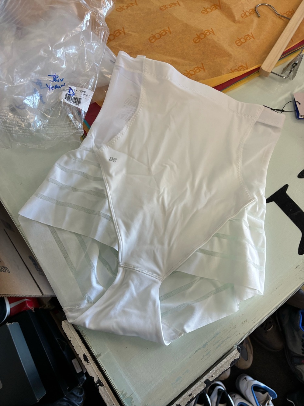 Women’s Honeylove Queen Brief White New SZ Large NWT